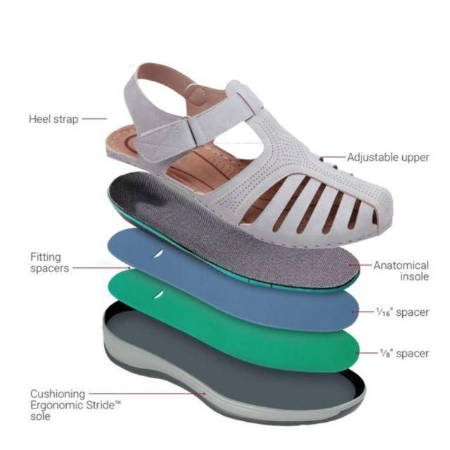 đ„Aktion - 50 % Rabattđ-Leichte orthopĂ€dische Ledersandalen von höchster QualitĂ€t