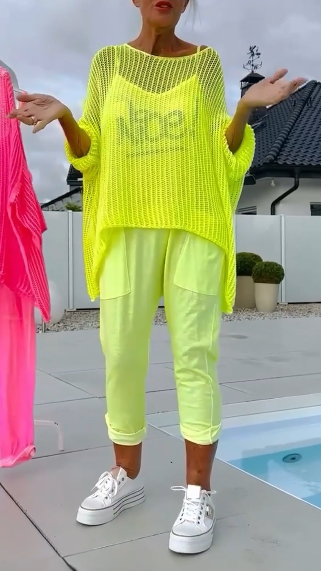 đžHĂ€ngselbyxor med bokstavstryck för damer Jumpsuit+ Hollow Smock Casual Kostym