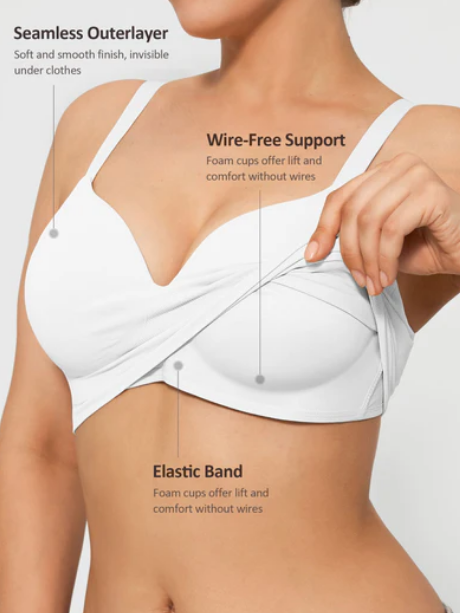Feelingirl Wireless Push-Up Nahtloser Komfort-BH mit Vollbügelung
