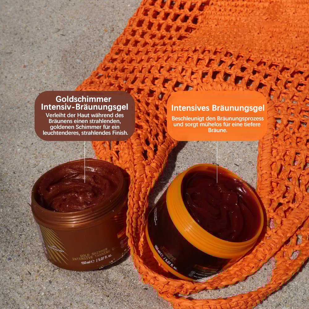 ☀️Sommerangebot 49 % Rabatt😍⭐Luxuriöses, goldschimmerndes Intensiv-Bräunungsgel