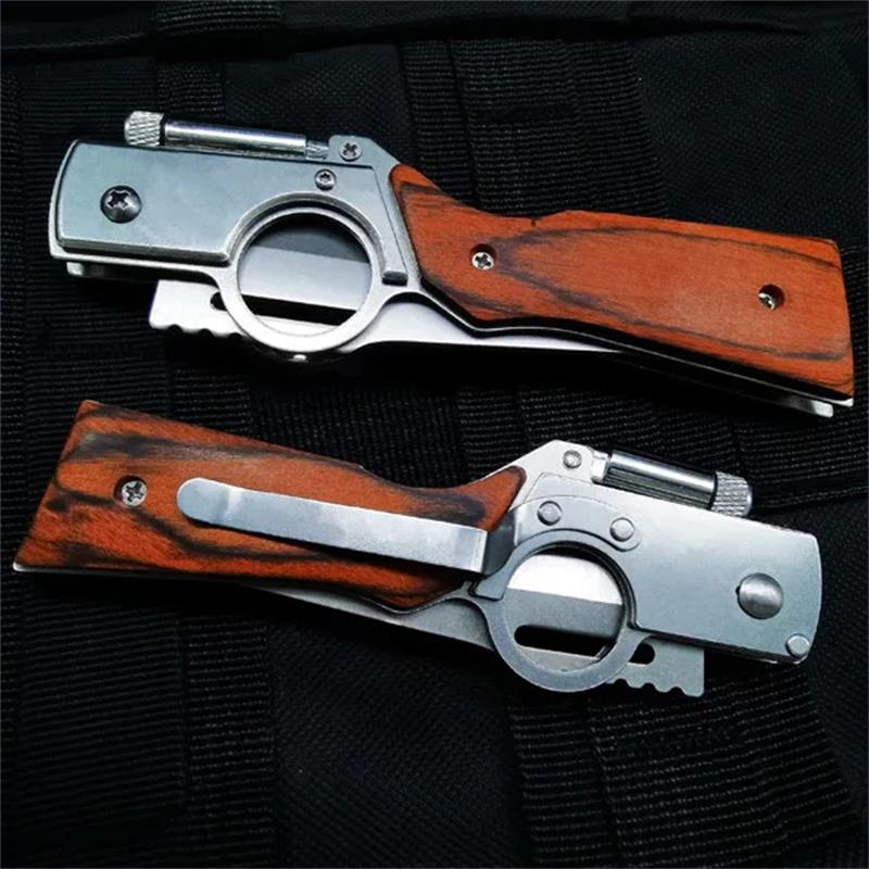 đ„Multifunktionales AK47-Taschenmesser fĂŒr Outdoor-Abenteuer und Selbstverteidigung
