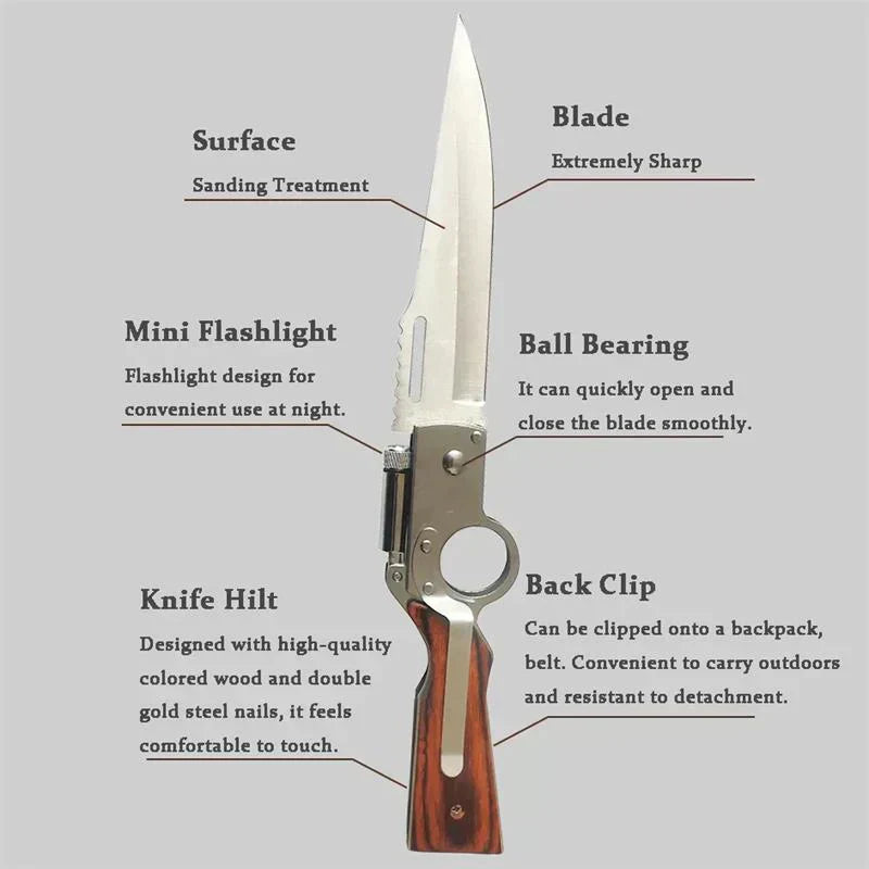 đ„Multifunktionales AK47-Taschenmesser fĂŒr Outdoor-Abenteuer und Selbstverteidigung