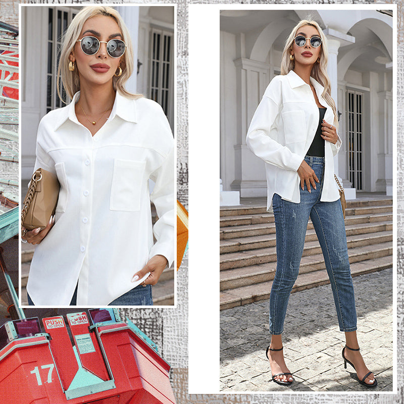 Women's Long Sleeve Button-Down Shirt