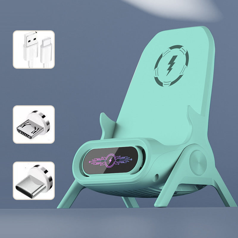 🎁 Multifunktionale kabellose Halterung mit Schnellladegerät für Smartphones