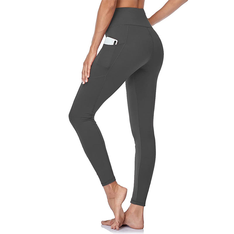 Figurformende High-Waist-Trainingsleggings zur Po-Lifting und Bauchweg mit Seitentasche
