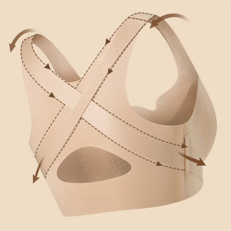 đWomen's Front Closure Seamless Back Support Posture Brađ