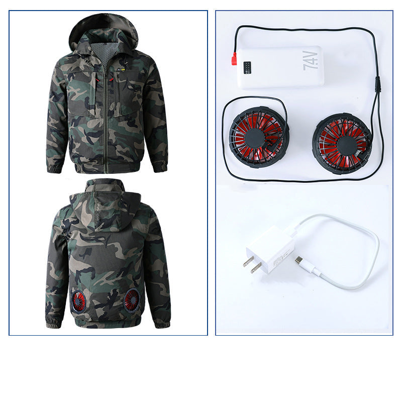 Rechargeable Cooling Jacket with Dual Fans