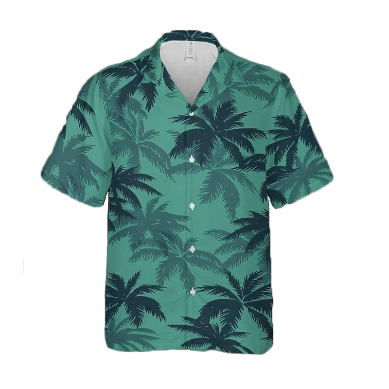 Hemd und Hose mit tropischem Print für Herren