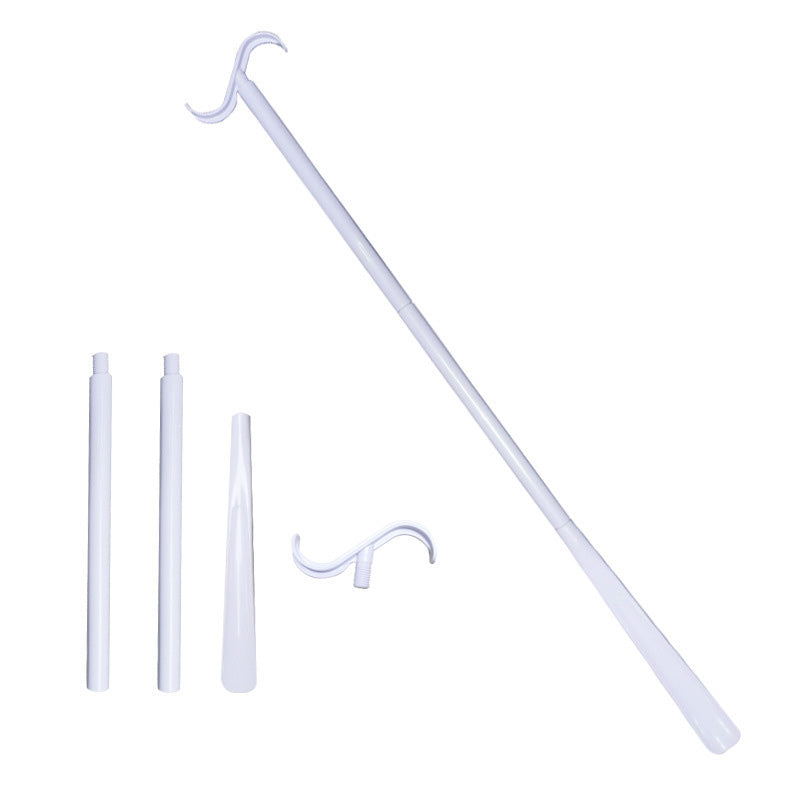 Verstellbarer langer Schuhlöffel mit Sockenauszieher für Senioren