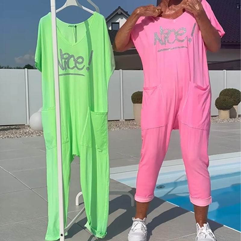 Lässiger Damen-Jumpsuit mit Taschen