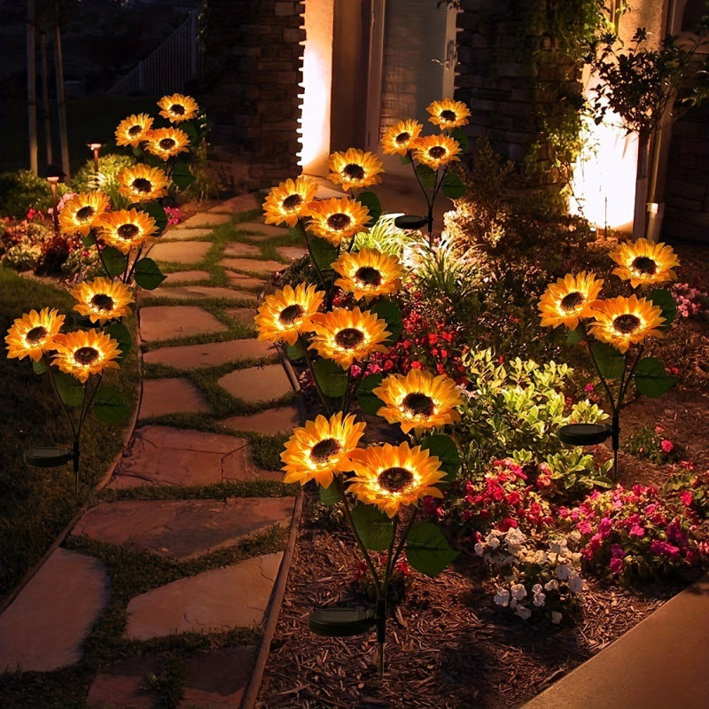 đ„Diese Woche Sonderangebot - đđ - Wasserdichte Sonnenblumen-Solar-Gartenstehlerleuchten