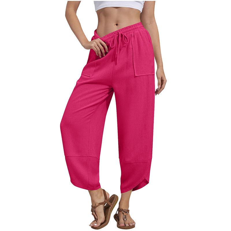 Women's Casual Wide Leg Ankle Pants