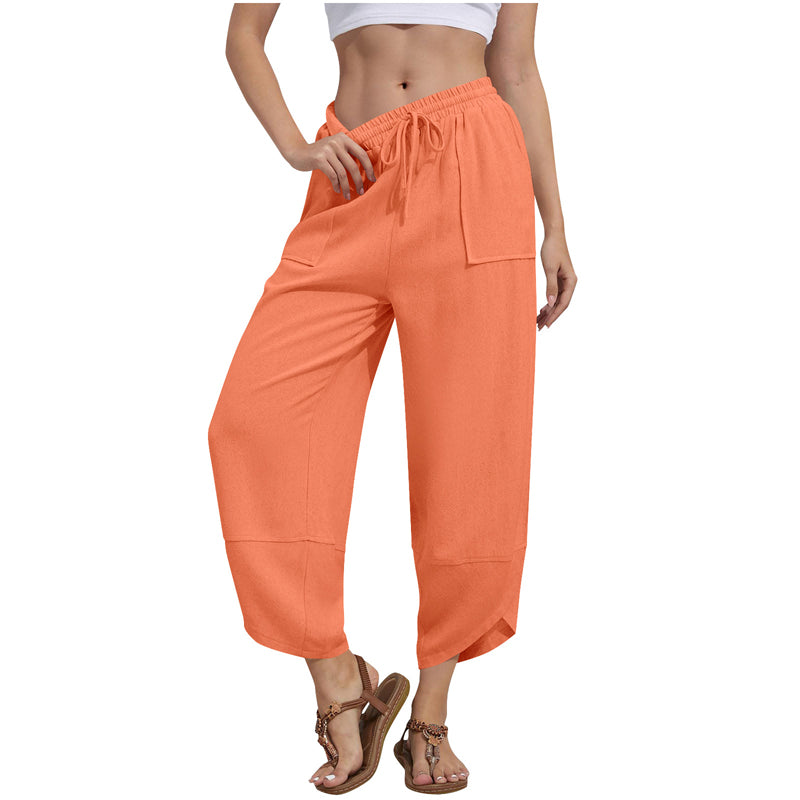 Women's Casual Wide Leg Ankle Pants