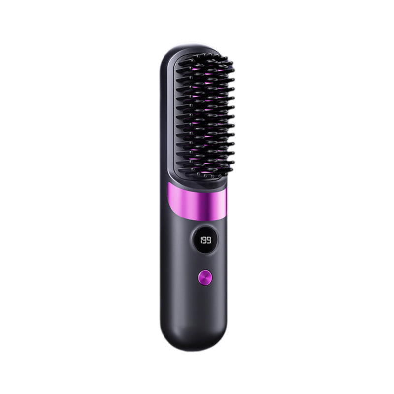 đââïž LIMITIERTER 50% RABATT! 3-in-1 Kabellose GlĂ€ttbĂŒrste mit Keramikheizung â 4 Temperaturstufen, USB-C Aufladung zum GlĂ€tten, Locken & Entwirren unterwegs