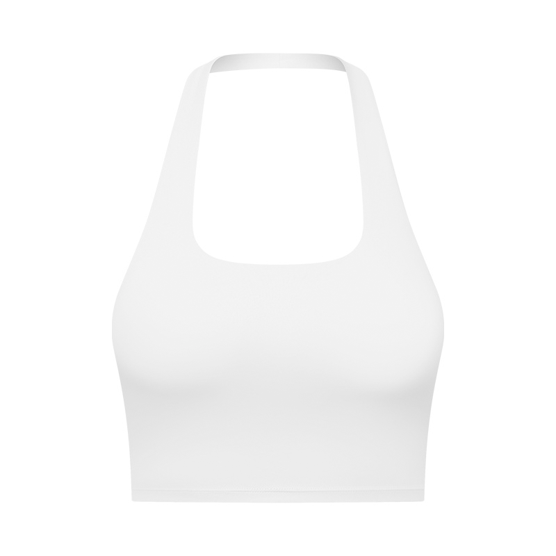 Damen-Sport-Tanktop mit herausnehmbaren Brustpolstern, lässiger Tragekomfort und strapazierfähiges Neckholder-Sporttop für Yoga, Fitnessstudio und Training, Damen-Sportbekleidung für alle Jahreszeiten