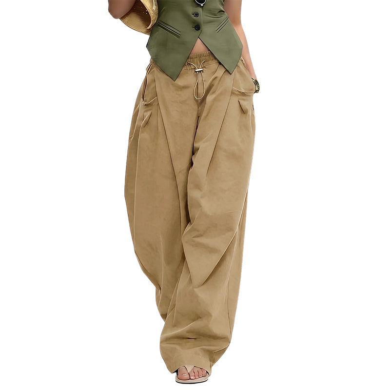 đ Weite Plissee-Lantern-Hose fĂŒr Damen â Bequeme Jogpants mit elastischem Bund & modischem Balloon-Schnitt!