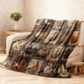 🐱 50% RABATT! 🛋️ Vintage Flanelldecke mit Hühnermuster – Weich, kuschelig & charmant – Ideal für Sofa, Bett & gemütliche Stunden ✨