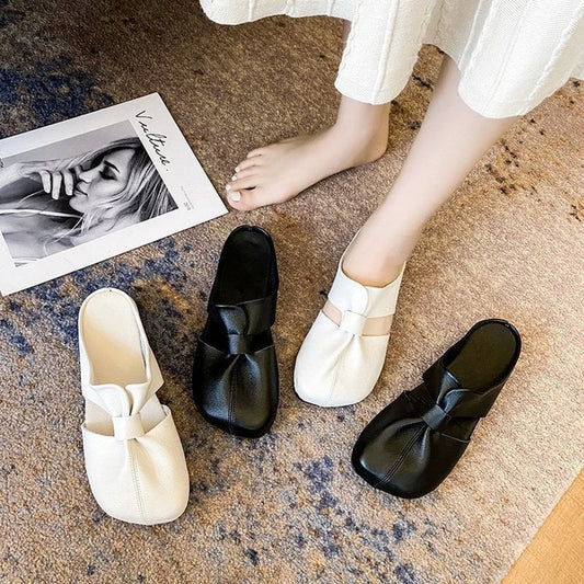 🎊2025 Neujahr Heißer Verkauf👣Flache Pantoletten im Ausgeschnittenes Design