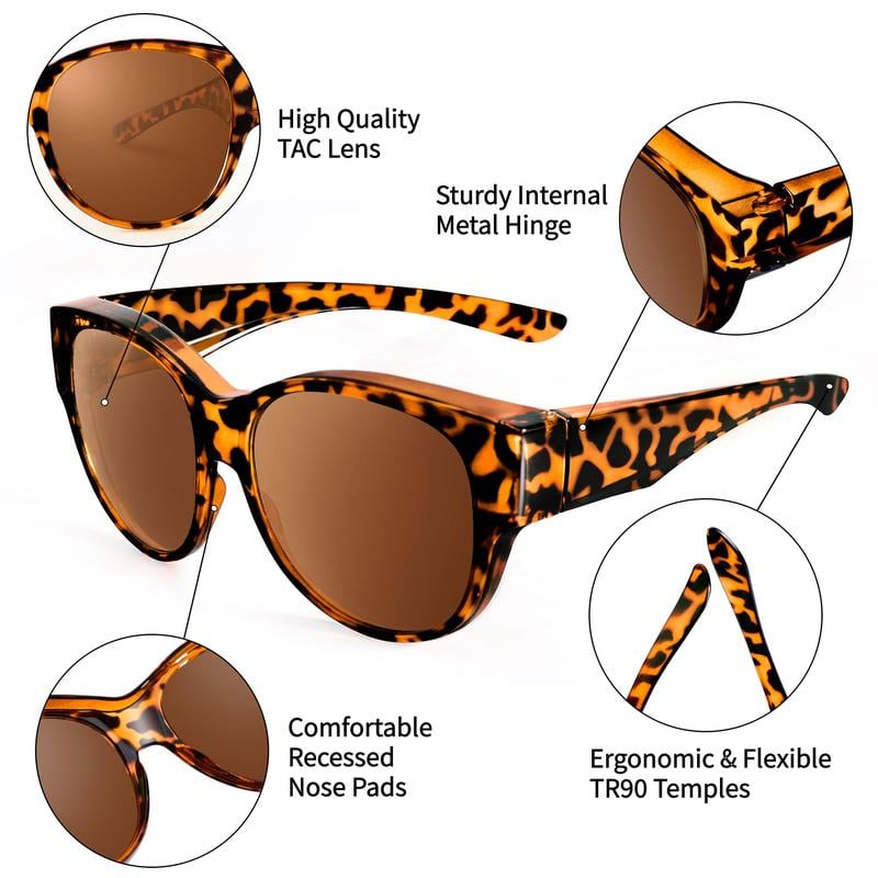 🔥 Letzter Tag! 50% Rabatt Überzieh-Sonnenbrille mit UV400-Schutz 😎 Praktische Überbrille für Brillenträger