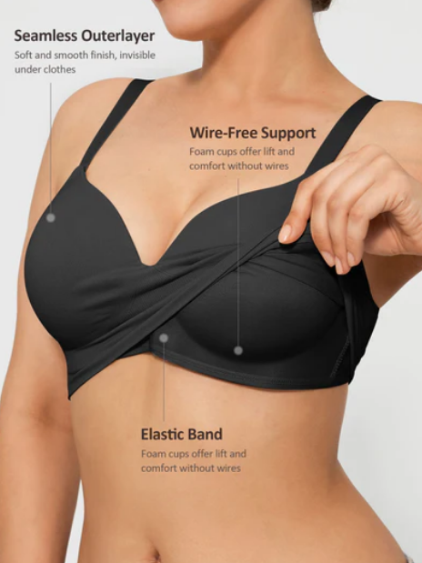 Feelingirl Wireless Push-Up Nahtloser Komfort-BH mit Vollbügelung