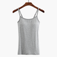 ☀️ 50 % RABATT FÜR BEGRENZTE ZEIT! 👚 Damen Tanktop mit integriertem BH – Verstellbare Träger, elastischer Stoff und runder Ausschnitt für Alltag & Layering 🤍