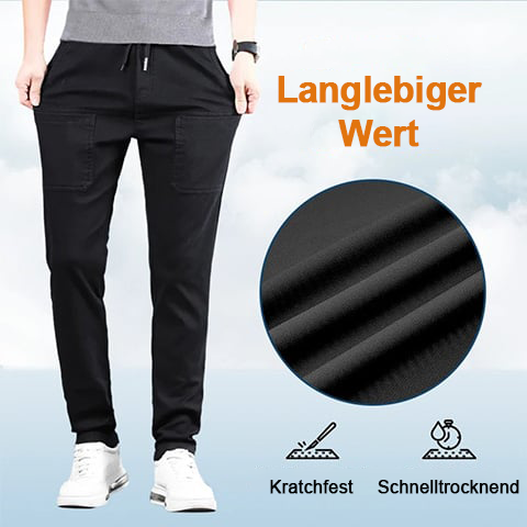 ⏰ Nur noch heute 50% Rabatt! 🏆 MultiPants hochelastische Herren Cargohose mit vielen Fächertaschen, strapazierfest & 5-fach dehnbar – perfekt für aktiven Alltag🏃‍♂️