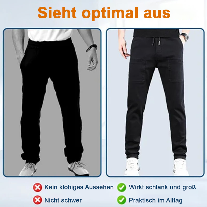 ⏰ Nur noch heute 50% Rabatt! 🏆 MultiPants hochelastische Herren Cargohose mit vielen Fächertaschen, strapazierfest & 5-fach dehnbar – perfekt für aktiven Alltag🏃‍♂️