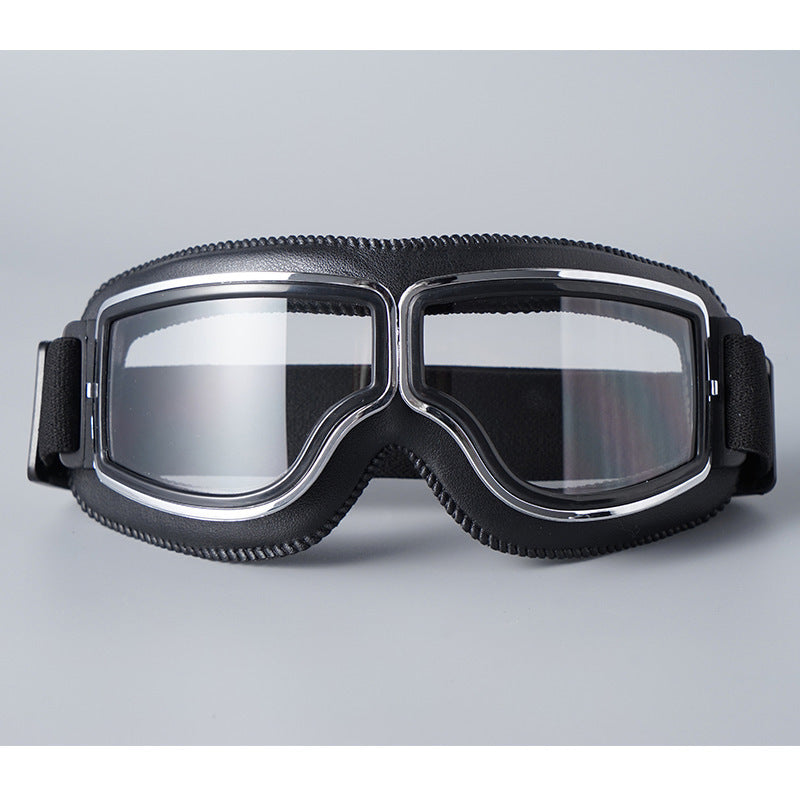 🏍️ 50% RABATT! Vintage Motorradbrille – Mit UV-Schutz, antibeschlagend & verstellbarem Riemen!