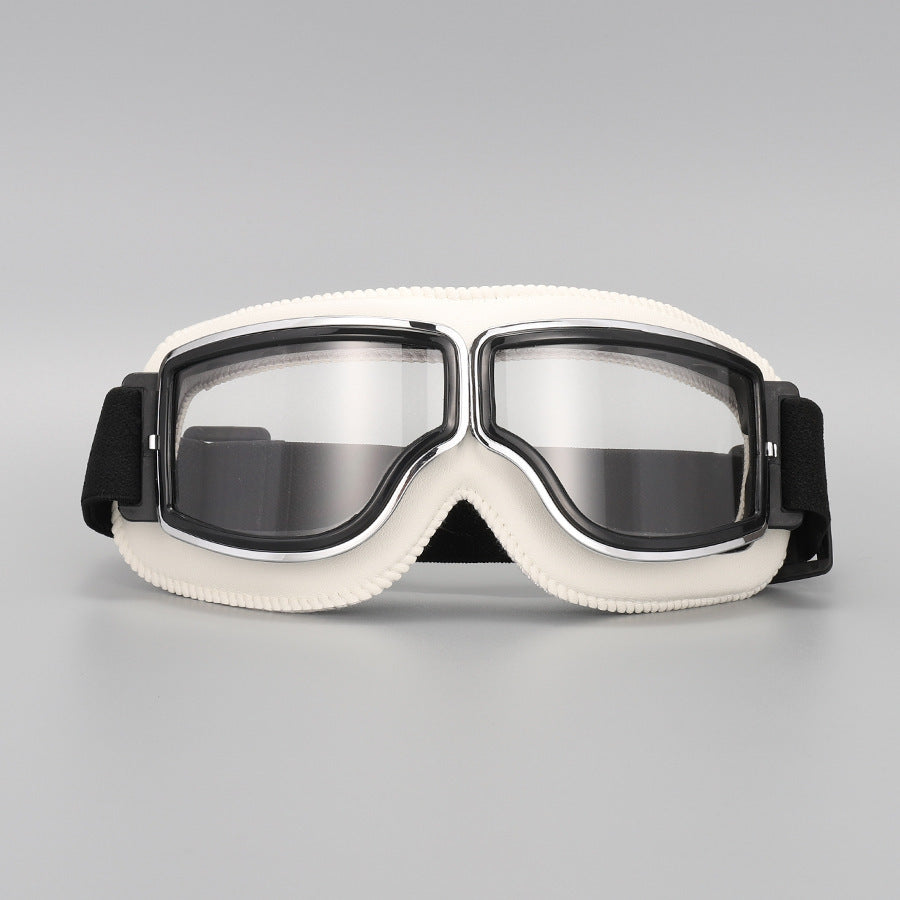 🏍️ 50% RABATT! Vintage Motorradbrille – Mit UV-Schutz, antibeschlagend & verstellbarem Riemen!