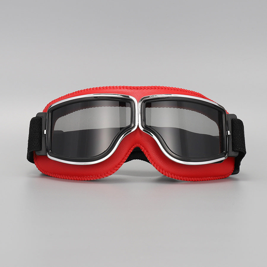 🏍️ 50% RABATT! Vintage Motorradbrille – Mit UV-Schutz, antibeschlagend & verstellbarem Riemen!