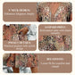🔥 Letzter Tag! 50% Rabatt Damen Leopard Midikleid mit V-Ausschnitt 🐆 Lässiger Safari-Chic mit Taschen für Alltag & Freizeit