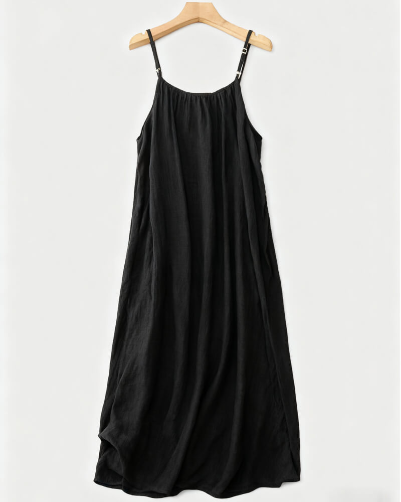 💃LETZTER TAG DES SALE – 50 % RABATT!!✨Einfarbiges rückenfreies Cami-Kleid für Damen💕