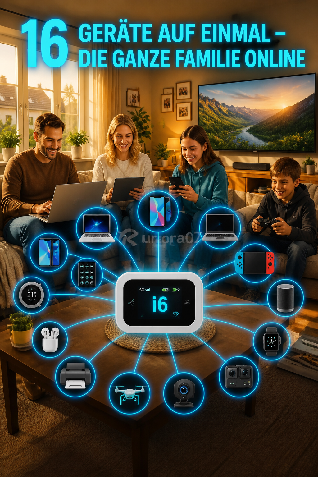 📶 ÜBER 100.000 STÜCKE VERKAUFT! 50% RABATT – Mobiler WiFi 6 LTE Hotspot Router – Ohne langfristige Verträge, stabile Netzverbindung für Camping, Reisen & Zuhause