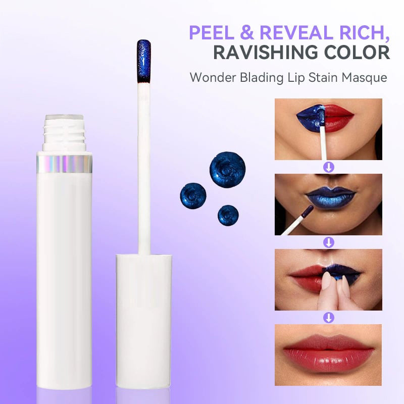 💋💦Wischfester, abreißbarer Lipgloss für einen Spritzer Farbe! Lippenfarbe-Maske