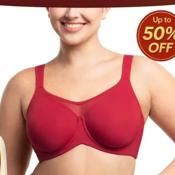 ⏳Letzter Tag – Sonderpreis nur €13,99!! 💐  Eleganter, vollständig bedeckender Transparent-BH für Damen in Übergrößen