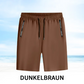 🎉⏳Unisex Eisside-Knie-Shorts aus schnelltrocknendem Stretchstoff – Luftige Freizeithose mit Taschen für Sport & Sommeralltag