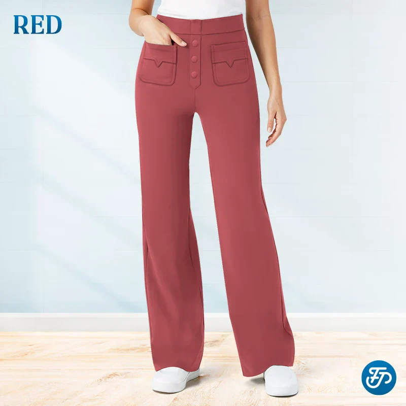 🔥Letzter Tag 50% RABATT🔥2026 NEUE Damen Casual High Waist Stretch Hose 2
