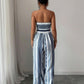 ✨Damen Jumpsuit Schulterfrei Floral im Boho-Stil – Eleganter Sommer-Overall mit Bardot-Ausschnitt – 50% Rabatt