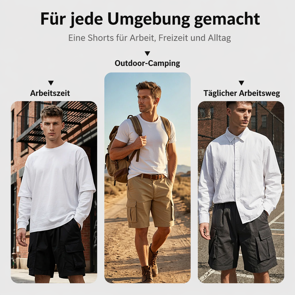 🥳Neue Modelle 2026💞50 % Rabatt ！Herren-Workwear-Shorts in lockerer Passform