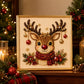 ❄️Sommerfrische 50 % Rabatt!💎DIY-Weihnachts-Diamond-Painting mit Perleffekt – Kreatives Bastelset mit Rahmen für festliche Dekoration
