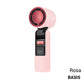 ❄️ SOMMERAKTION -50% NUR KURZE ZEIT! 🧊 Mini Handventilator mit Eiskühlfunktion – 4000mAh Akku, kompakt 183mm, 3 Farben Grau/Rosa/Weiß für Strand, Büro & Unterwegs