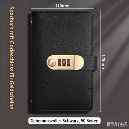 ⏰LIMITED TIME 50% OFF! ⭐100-Transparent-Pocket Currency Collectors Album,3-Digit Resettable Password Lock，suitable for storing money and important.
