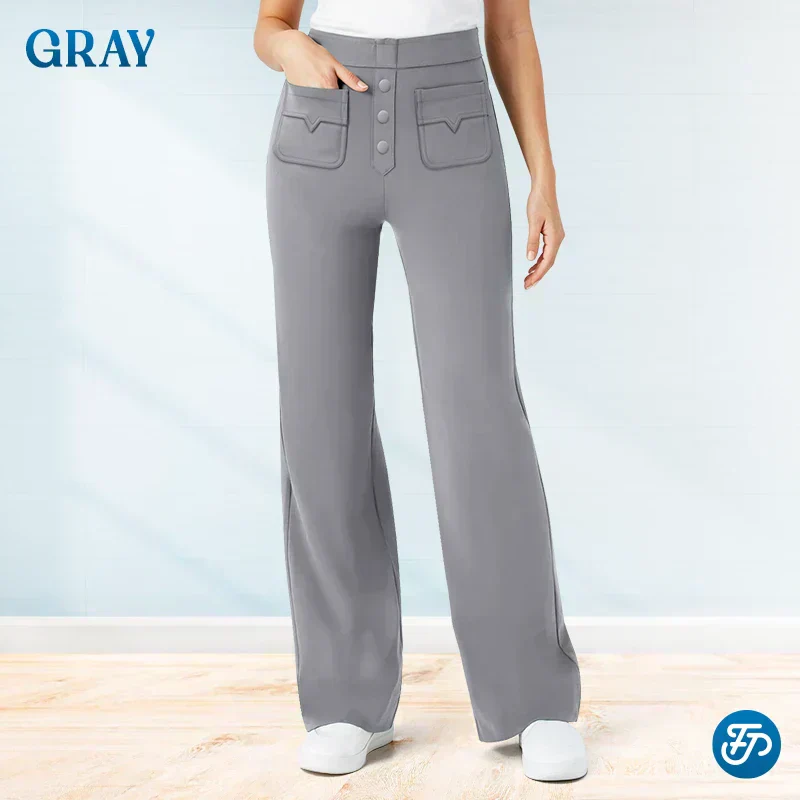 🔥Letzter Tag 50% RABATT🔥2026 NEUE Damen Casual High Waist Stretch Hose 2