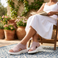 👡 Damen Strick-Plateausandalen ✨ Atmungsaktive bequeme Sommersandalen mit weicher Sohle für Stadt & Spaziergänge