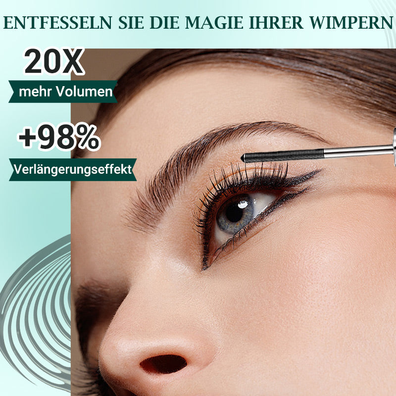🌸🌸Ultimatives Mascara-Set für lange, voluminöse Wimpern – Verlängerung & Schwung in einem, wasserfest & klumpenfrei
