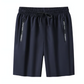 🎉⏳Unisex Eisside-Knie-Shorts aus schnelltrocknendem Stretchstoff – Luftige Freizeithose mit Taschen für Sport & Sommeralltag