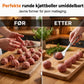 🎁 KJØP 1, FÅ 1 GRATIS – Kjøttbollemaker i rustfritt stål – glatt overflate – ergonomisk håndtak – for kjøttboller, fiskekaker og vegetarboller