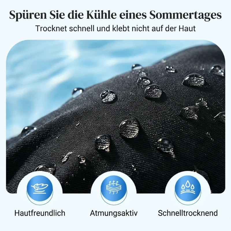 💥🏖️Damen 3-teiliges Bikini-Set mit Mesh-Einsatz – Hochtaillierter Rock-Bikini zum Figurformen für Strand & Pool🌊☀️
