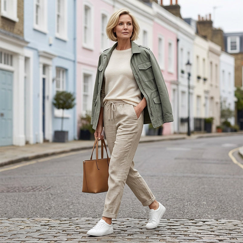 👖 55% RABATT! Damen Baumwoll-Leinenhose mit elastischem Bund – Lässig, atmungsaktiv & perfekt für Sommer!