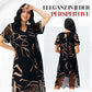 🔥 Letzter Tag! 50% Rabatt Damen V-Ausschnitt Midi-Kleid mit Schlitz ✨ Fließendes figurfreundliches Kleid für Alltag & besondere Anlässe